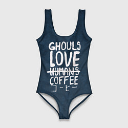 Женский купальник-боди Ghouls Love Coffee