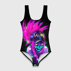 Купальник-боди 3D женский KDA Akali, цвет: 3D-принт