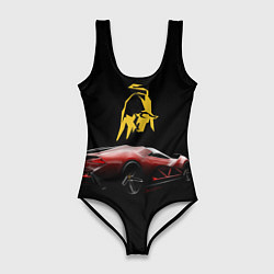 Женский купальник-боди Lamborghini - motorsport