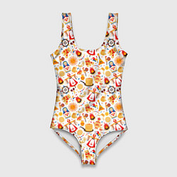 Женский купальник-боди Масленица