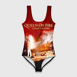 Женский купальник-боди Queen on Fire - Live at the Bowl