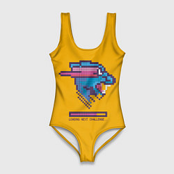 Женский купальник-боди Mr Beast Pixel Art