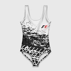 Женский купальник-боди F1 Формула 1 Mini Logo