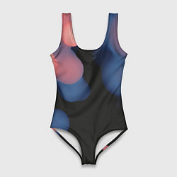Купальник-боди 3D женский Мягкие капли, цвет: 3D-принт