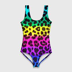 Женский купальник-боди Leopard Pattern Neon