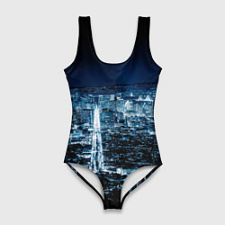 Женский купальник-боди Ночной город night city