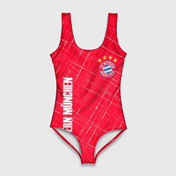 Женский купальник-боди Bayern munchen Абстрактно выцарапанный фон
