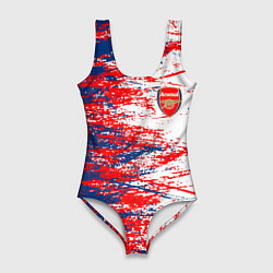 Женский купальник-боди Arsenal fc арсенал фк texture