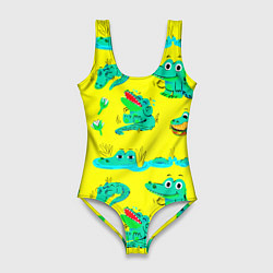 Женский купальник-боди GREEN CROCODILES