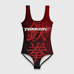 Купальник-боди 3D женский Tekken 8 - logo, цвет: 3D-принт