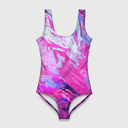 Женский купальник-боди Фиолетовые оттенки
