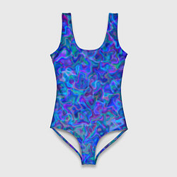 Купальник-боди 3D женский Разводы масла на воде, цвет: 3D-принт