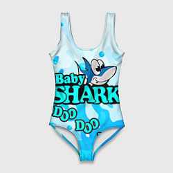 Женский купальник-боди Baby Shark Doo-Doo-Doo