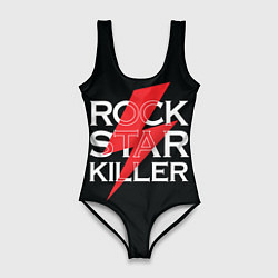 Купальник-боди 3D женский Rock Star Killer, цвет: 3D-принт