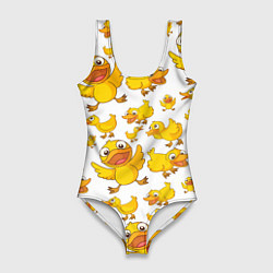 Женский купальник-боди Yellow ducklings