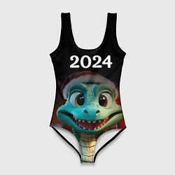 Женский купальник-боди Дракон символ года 2024