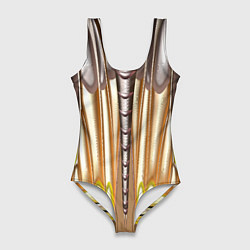 Женский купальник-боди Абстрактный рисунок по мотивам крыла бабочки