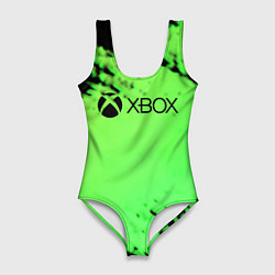 Купальник-боди 3D женский Xbox game pass краски, цвет: 3D-принт