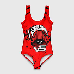 Купальник-боди 3D женский Counter strike смерть логотип команды стикер, цвет: 3D-принт