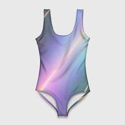 Женский купальник-боди Металлическая голография