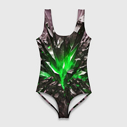 Женский купальник-боди Драгоценный камень зелёный