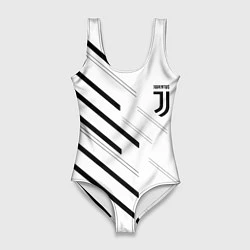 Купальник-боди 3D женский Juventus sport geometry, цвет: 3D-принт