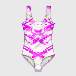 Женский купальник-боди Яркие узоры