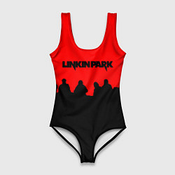 Купальник-боди 3D женский Linkin park rock team, цвет: 3D-принт