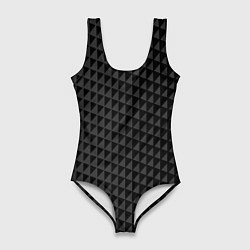 Женский купальник-боди Паттерн из черных треугольников