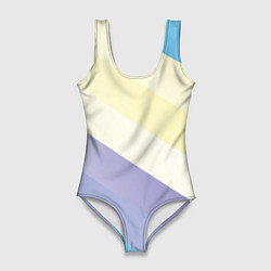 Женский купальник-боди Паттерн цветные волны - color waves