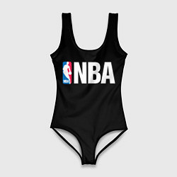 Купальник-боди 3D женский NBA logo sport, цвет: 3D-принт