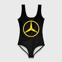 Женский купальник-боди Mercedes logo yello