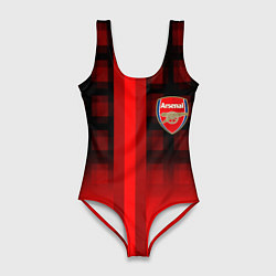 Женский купальник-боди Arsenal fc sport geometry steel