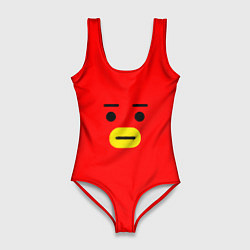 Купальник-боди 3D женский BT21 Tata, цвет: 3D-принт