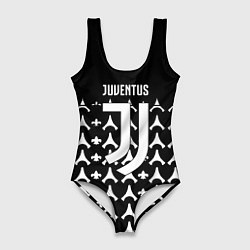 Купальник-боди 3D женский Juventus sport club, цвет: 3D-принт
