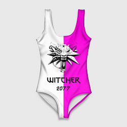 Купальник-боди 3D женский The Witcher line, цвет: 3D-принт