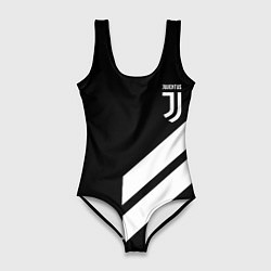 Женский купальник-боди Juventus line white