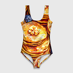 Женский купальник-боди Блинчики