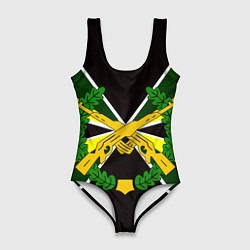 Женский купальник-боди Мотострелковые войска: лавры