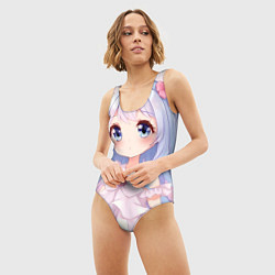 Купальник-боди 3D женский Аниме в стиле каваи, цвет: 3D-принт — фото 2