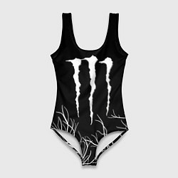 Купальник-боди 3D женский Monster energy лес, цвет: 3D-принт