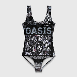 Женский купальник-боди Oasis на фоне гитар