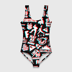 Женский купальник-боди Fortnite glitch game