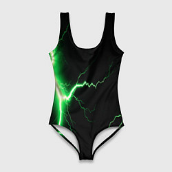 Женский купальник-боди Lightning green