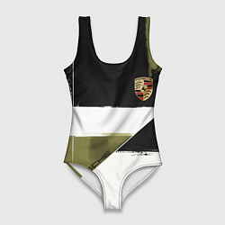 Женский купальник-боди Porsche эмблема