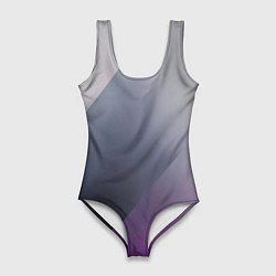 Женский купальник-боди Color grey with stripes