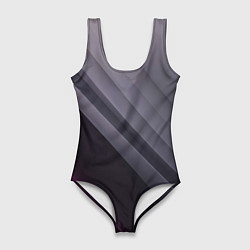 Женский купальник-боди Color black grey