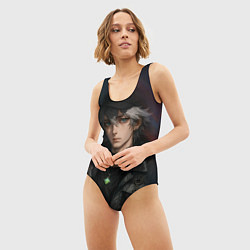 Купальник-боди 3D женский Парень в кепке, цвет: 3D-принт — фото 2