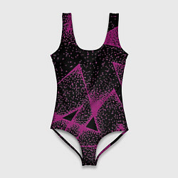 Женский купальник-боди The triangle is pink