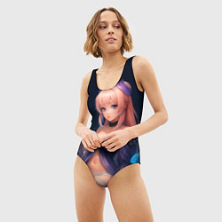 Купальник-боди 3D женский Кокоми Сангономия реализм, цвет: 3D-принт — фото 2